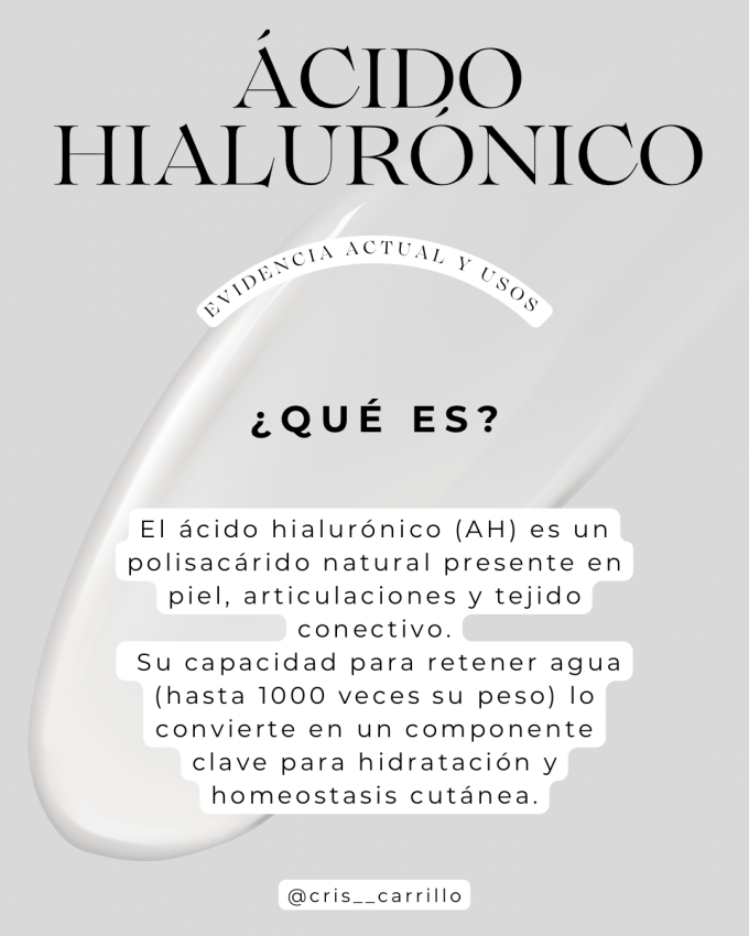 Ácido hialurónico: usos, beneficios y evidencia científica&nbsp;actual